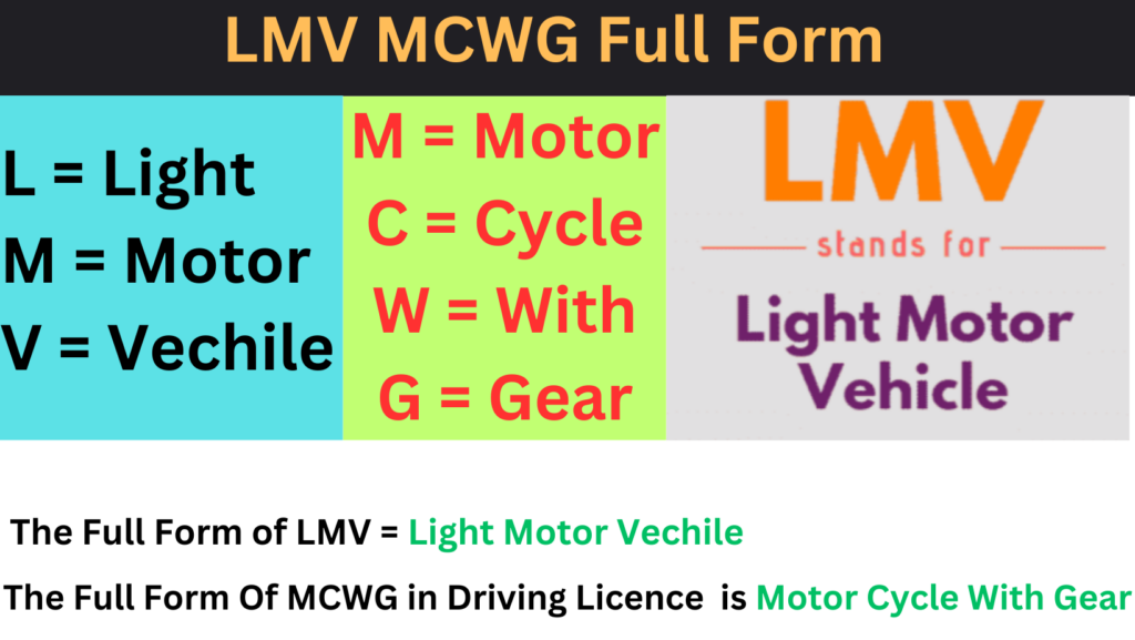 LMV MCWG Full Form